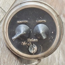 Vintage Antique Delco Ignition Light Switch 1258 Damaged For Parts Read picture