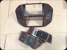 ♻️2001-2006 Mitsubishi Montero Center Dash Radio Bezel LH RH AC Vents Woodgrain picture