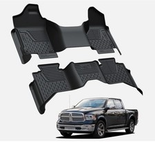 Floor Mats for RAM 1500 2013-2018 Quad Cab Custom All Weather Floor Liners Mat picture