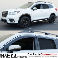 WELLvisors For Subaru Ascent 19-26 Window Visor Chrome Trim Rain Guard Deflector picture