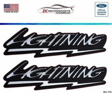 Ford Lightning Vinyl Decals in/out door with air release NOT OE Replacements picture