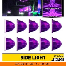 10-100x Universal Purple LED Watermelon LED Side Marker Turn Signal Light Truck picture