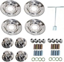 16'' Stainless Wheel Simulator 8 Lug Hh Dotliner for Single Wheel Tandem Trailer picture
