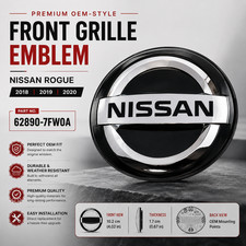 ✅Nissan Rogue 2018 2019 2020  Emblem 62890-7FW0A Front Grille Radar Compatible picture
