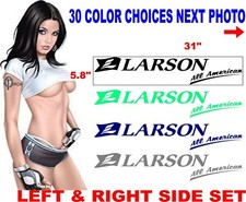 LARSON ALL AMERICAN BOAT BOATS DECAL DECALS 30 COLOR CHOICE picture