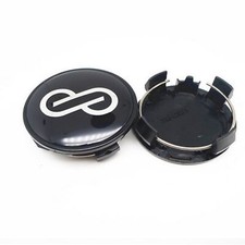4pcs 62 mm for ENKEI Racing Black Silver Alloy Wheel Center Rim Caps Hub Caps picture