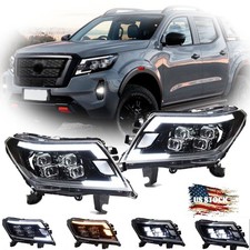 2x LED Headlight Dynamic Turn DRL For NISSAN Navara NP300 Frontier  2015-2021 picture