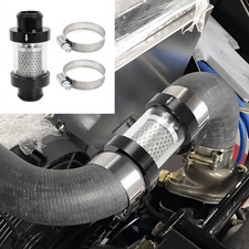 Black In-Line Coolant Filter & Inspection System for 1 1/2