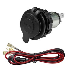 Cigarette Lighter Socket, DC 12V Car Power Outlet Socket Replacement, 1PC picture