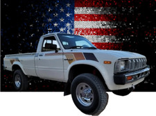 Retro Style Vinyl  Decals , Graphics,  Compatible With Toyota  Pick Ups 80/ 84 picture