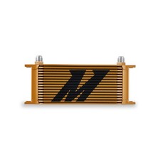 Mishimoto Universal 16-Row Oil Cooler, Gold picture