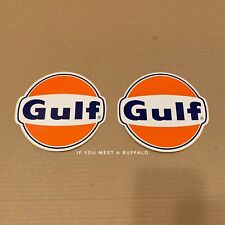 1986 Gulf Oil Scotchcal Film Vinyl Decal Sticker Orig not Reproduction's 6