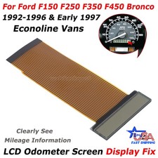 New LCD Odometer Screen For 92-96 & Early 1997 Ford F150 F250 F350 F450 Bronco picture