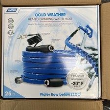 Camco 25-Ft Heated Water Hose for RV - Water Line Freeze Protection Down to -20° picture