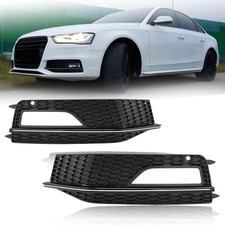 Bumper Fog Light Lamp Cover Grill PAIR For Audi A4 S-line S4 2013 2014 2015 2016 picture