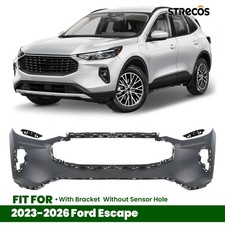 Primed Upper Front Bumper Cover For 2023-2026 Ford Escape Without Sensor Holes picture