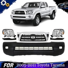 Front Bumper Cover Fascia & Grille Assembly Kit For 2005-2011 Toyota Tacoma picture