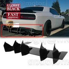For Dodge Challenger SRT 2015-2023 V2 Style Rear Diffuser & Rear Side Splitters picture