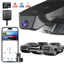 4K+1080P Dash Cam Custom for Chevy Silverado 1500 2022-26/HD 2024-2026 OEM Look picture