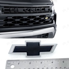 2019-2024 Silverado 1500 2500 3500 HD Small Black Grille Bowtie Emblem 84293092 picture