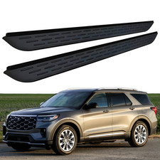 Running Boards Side Steps for Ford Explorer 2020-2027 Black Nerf Bars Pair picture