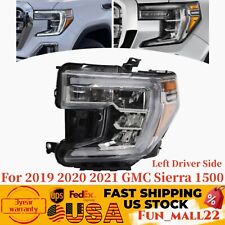 For 2019 20 2021 GMC Sierra 1500 LED Halogen Headlight Headlamp Left Driver Side picture