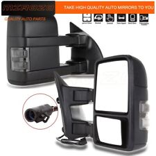 MIROZO For 1999-2007 Ford F250/F350/F450 Tow Mirrors Power Heated Smoke Signal picture