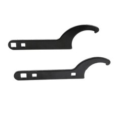 Coilover Wrench Spanner Adjustment Tool Universal 2 PCS Black SS Aftermarket picture