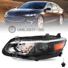 For 2016-2018 Chevy Malibu Headlight Halogen Driver Left Side Headlamp 16-18 LH picture