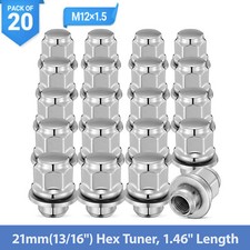 20pcs M12x1.5 Chrome Wheel Lug Nuts for Toyota Avalon Camry Highlander Lexus picture