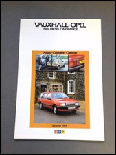1984 Vauxhall Opel Astra Cavalier Carlton Diesel Car Sales Brochure Catalog picture