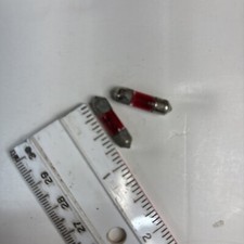 Trico Red Festoon 6 Volt Bulbs (2) Prewar Bulb Austin Riley Rover Morris Bentley picture
