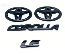 NEW Gloss Black OVERLAY EMBLEM PT948-02201-02 For 2020-2025 TOYOTA COROLLA LE picture