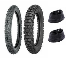 Shinko 2.75-21 & 3.50-18 244 Tires & Tubes XL125,XL175,KE125,KE175,DT125,DT175 picture
