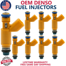x8 NEW OEM DENSO FUEL INJECTORS FOR 2006-2009 Land Rover Range Rover Sport 4.4L picture