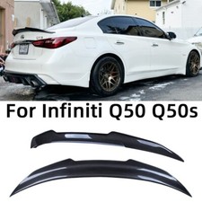 For Infiniti Q50 Q50S 2013-2025 Carbon Fiber Trunk Wing Spoiler picture
