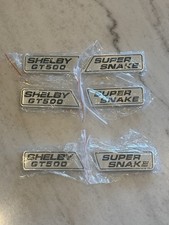 OEM Shelby Super Snake Side And Grille Metal Badges picture