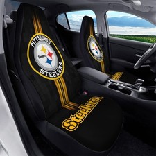 Pittsburgh Steelers Car Seat Covers NFL Football Fan Gift Universal Front Set picture