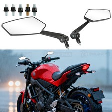 Pair 8mm 10mm Motorcycle Rear View Mirrors For Yamaha MT-03 MT-07 MT-09 MT-10 picture