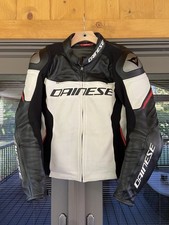 Dainese Racing 3 Leather Perforated Leather Jacket Size 54 picture