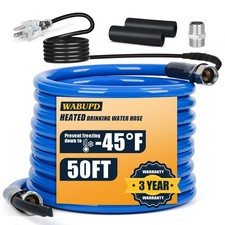 50FT Heated Water Hose for RV,Heated Hose,Anti-freezing Temperature Down to -48° picture