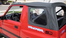 1995-1998 Suzuki Sidekick & Geo Tracker Soft Top with Clear Windows Black Denim picture