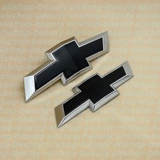 Front Rear Gloss Black Bowtie Emblem For 2016-2024 Chevrolet Camaro Custom LS LT picture