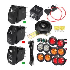 For ATV UTV SXS Street Legal Kit Rocker Switch Turn Signal Light Horn Rela picture