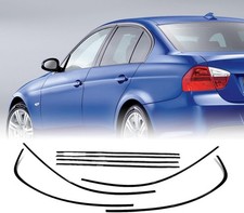 For BMW 3 Series E90 2006-2012 Window Sill Molding Trim Strips Gloss Black picture
