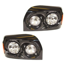 Fortpro Black Headlight for Freightliner Century 2005-2015, Both Sides picture