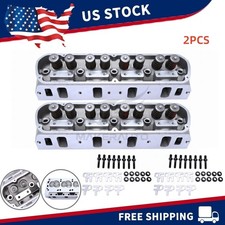 2×Complete Aluminum Cylinder Heads FOR FORD SBF GT40 289 302 351W Mustang 175cc picture