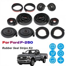 Door Rubber Seal Strips Weather Draft Wind Noise Reduction Trim For Ford F-250 picture