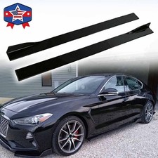 For Audi S3 S4 S5 B7 B8 B9 Glossy Side Skirt Extension Splitter Spoiler Panel CT picture