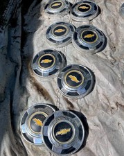 Vintage Chevy Hubcaps 70S To The 80S Dog Dish Style They Are All Original picture